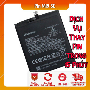 Pin Webphukien cho Xiaomi Mi9SE, Mi9 SE, Mi 9 SE Việt Nam BM3M 3070mAh